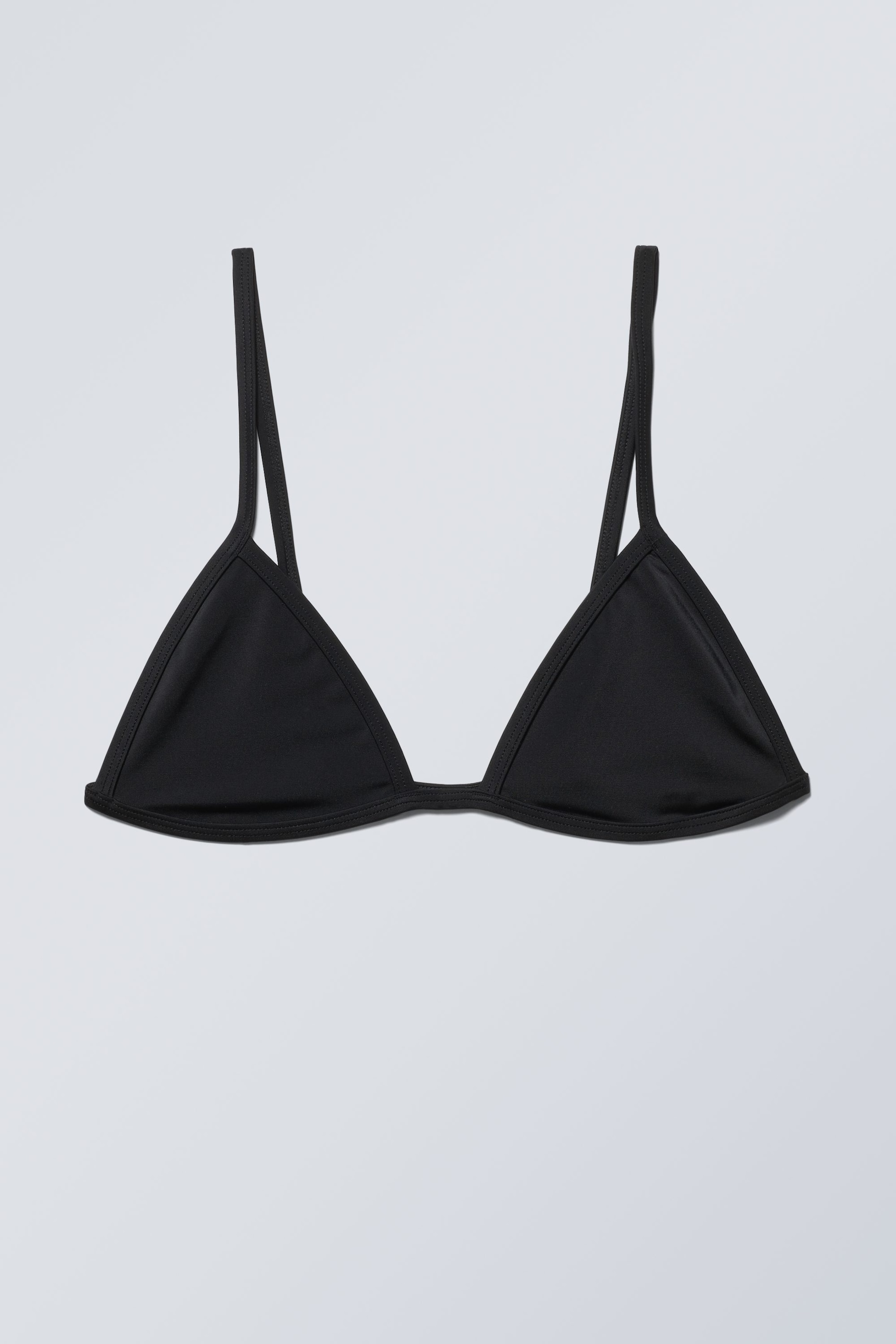 Black - Triangle Bikini Top - 0