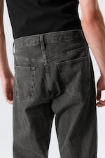 Risso Black - Black - Space Mid Rise Relaxed Straight Leg Jeans - 4