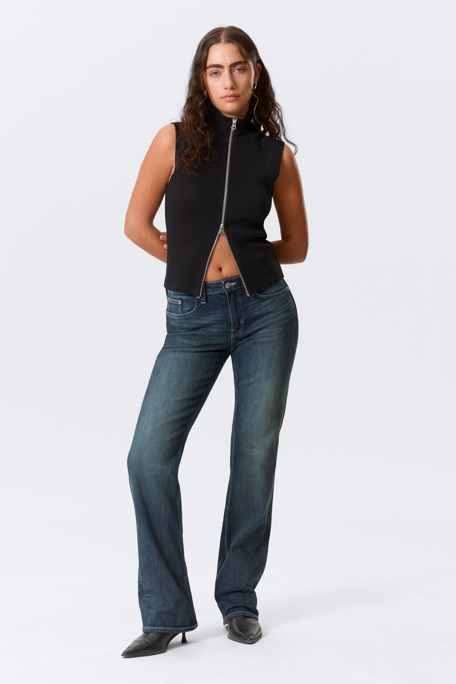 Tension Mid Rise Slim Bootcut Leg Jeans - Deep Ocean Blue - Dunkelblau/Paloma Black - Schwarz/Perseus Blue - Mittelblau/Thunder Blue - Dunkelblau - 1