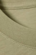 Light Khaki Green - Short Boxy Heavyweight T-shirt - 4