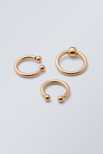 Gold - Dot Ball Ring Pack - 0