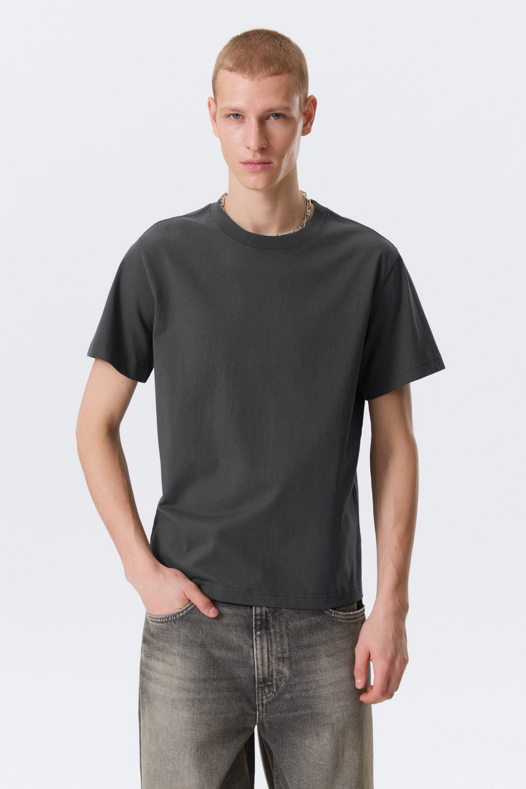 Dark Grey - Classic Boxy T-shirt - 1