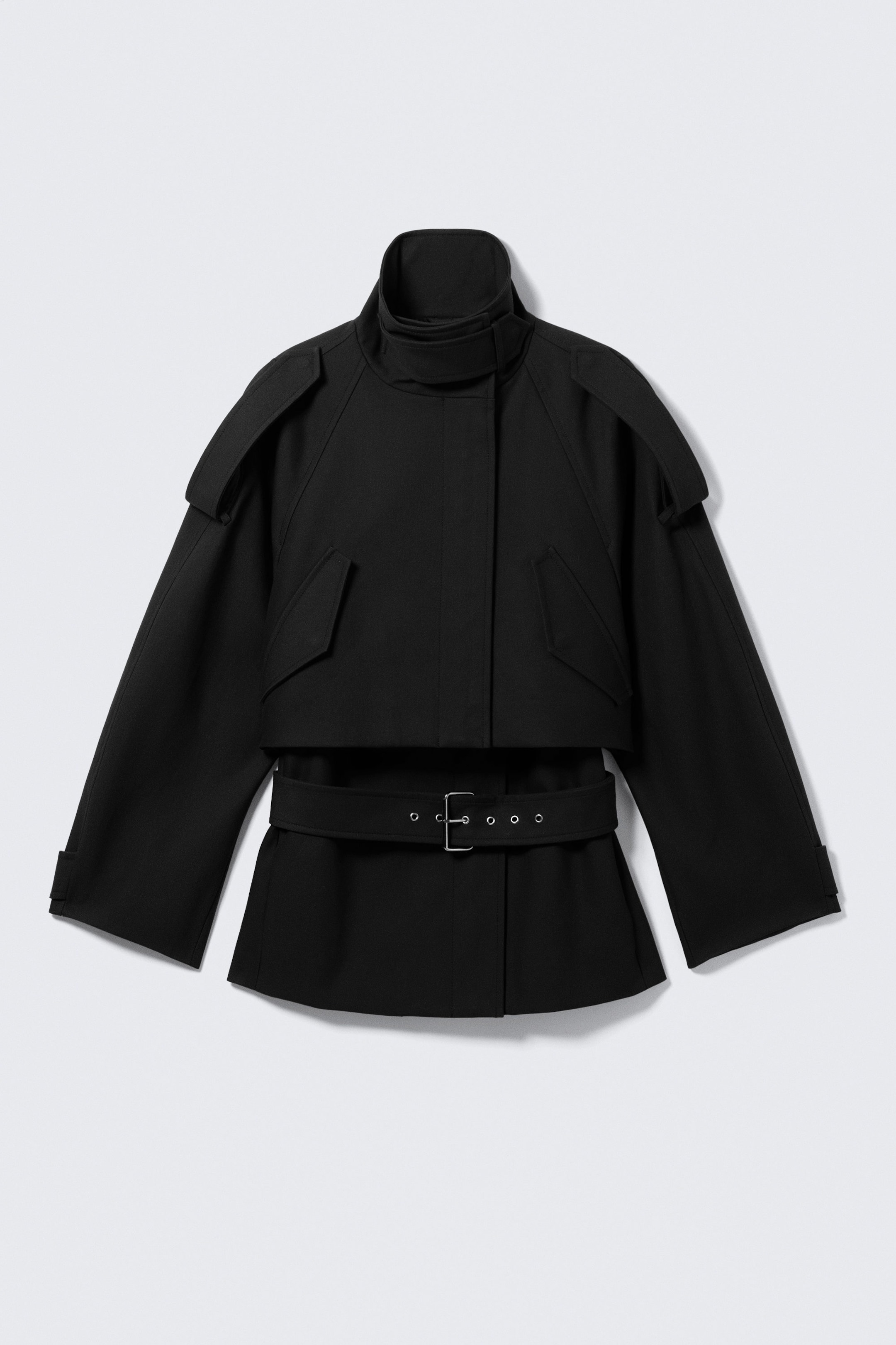 Noir - Trench technique superposé - 4