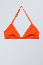 Briljant röd - Vega Halter Triangle Bra - 0