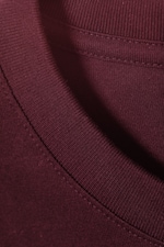 Dunkelrot - Klassisches T-Shirt mit boxy Fit - 2