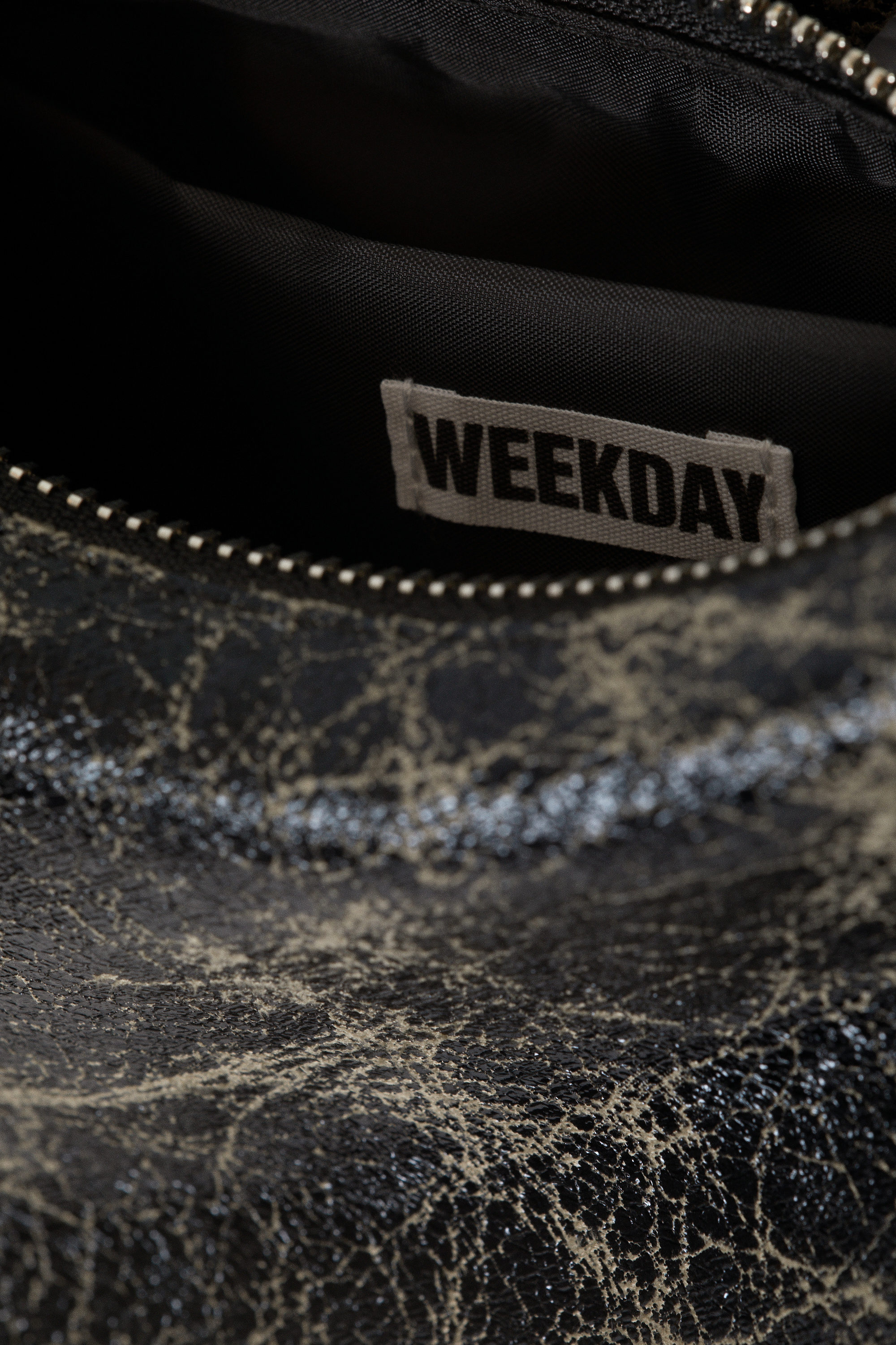 Black - Small Faux Leather Handbag - 3