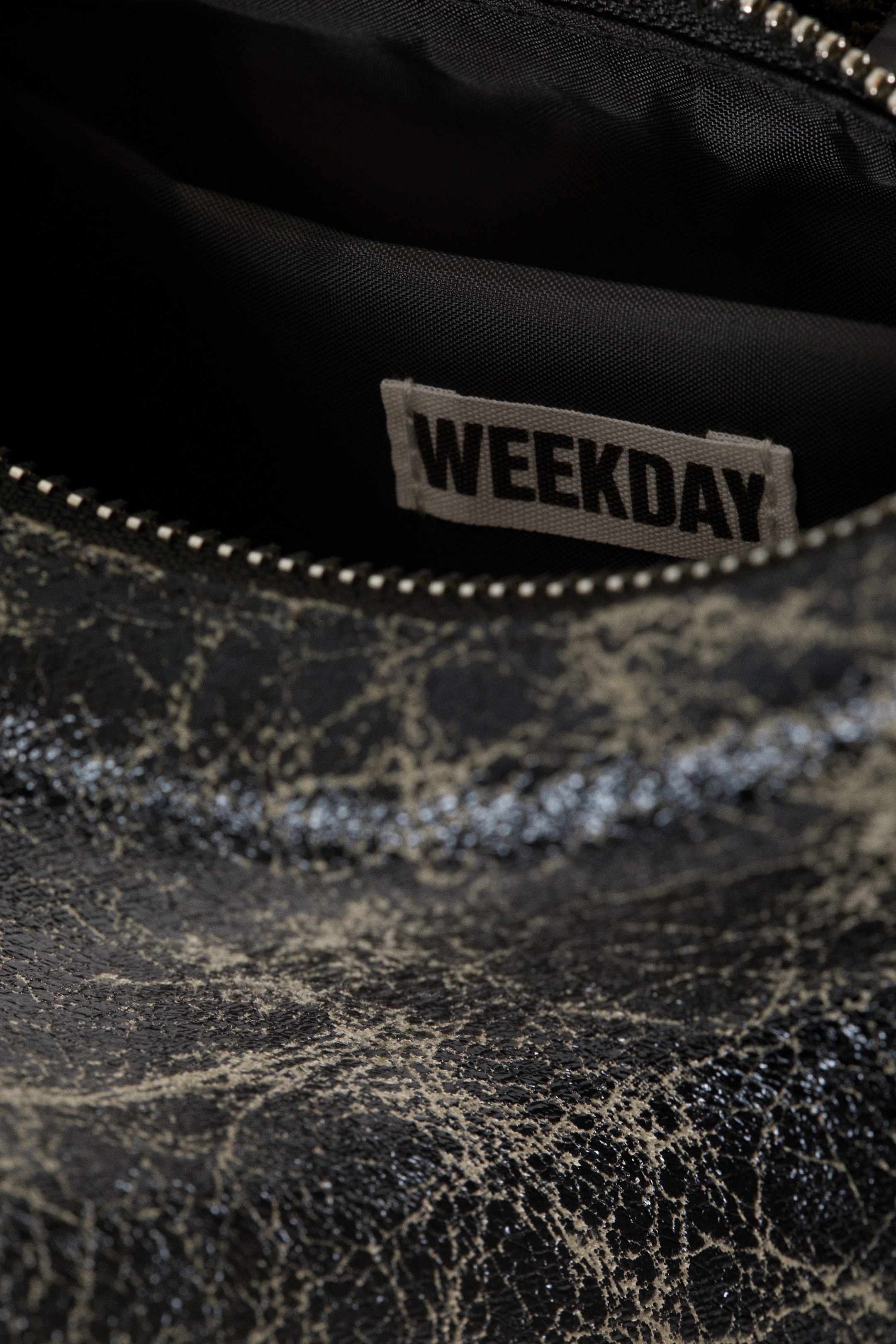 Black - Small Faux Leather Handbag - 3