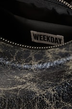 Black - Small Faux Leather Handbag - 3