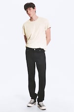 Almost Black - Schwarz - Sunday Mid Waist Slim Tapered Jeans - 0