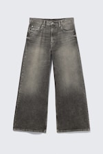 Redondo Black - Washed Black - Solar Loose Wide Leg Unisex Jeans - 6