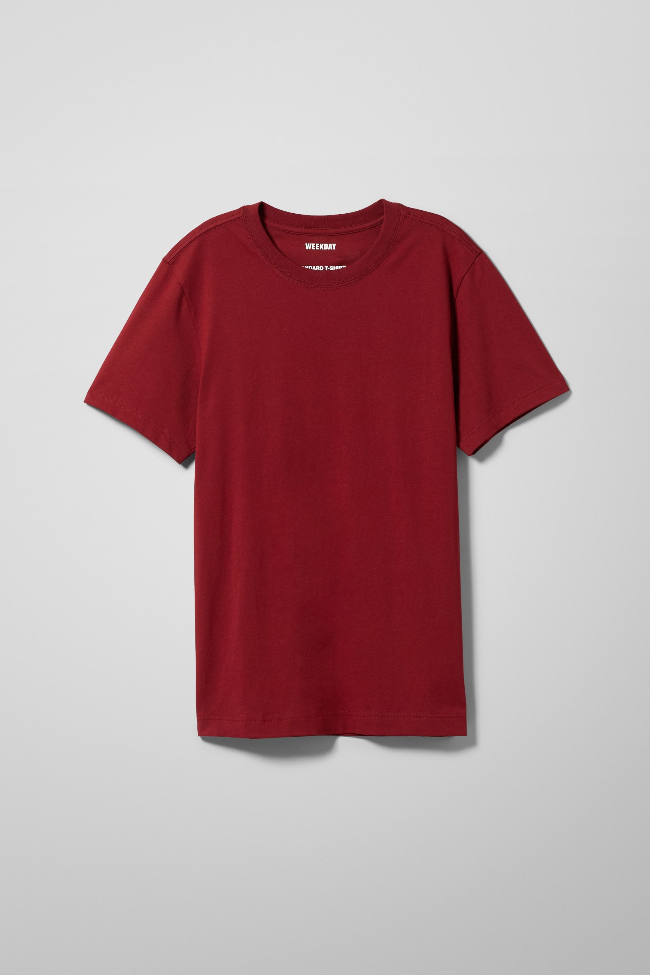 Dark Red - Standaard middelzwaar T-shirt - 0
