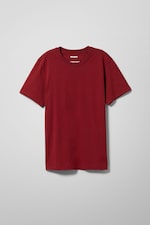 Dark Red - Standaard middelzwaar T-shirt - 0