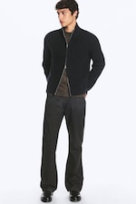 Dark Blue - Relaxed wool-blend cardigan - 2