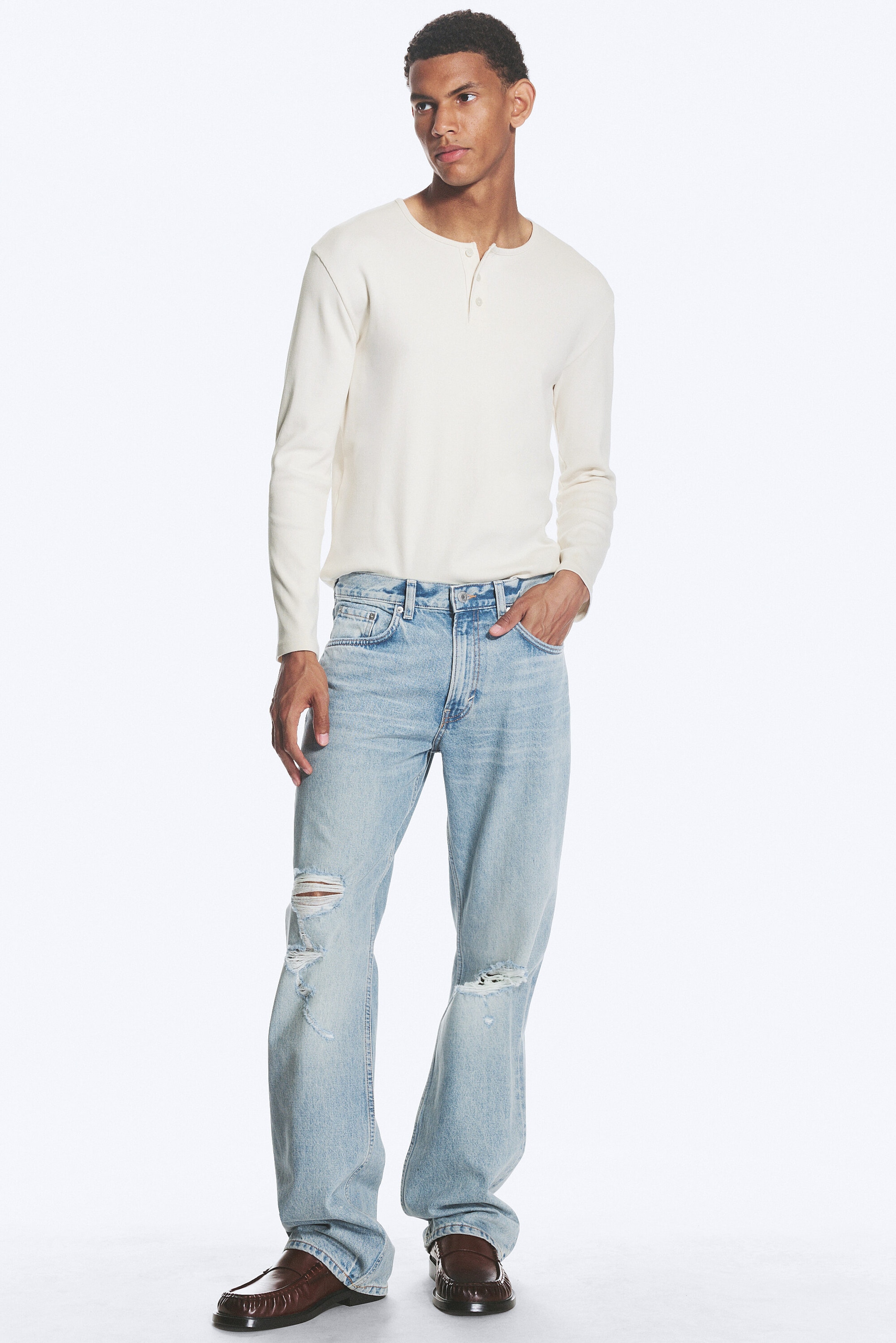 Bleached Sky - Mittelblau - MERCURY MID WAIST RELAXED BOOTCUT JEANS - 2