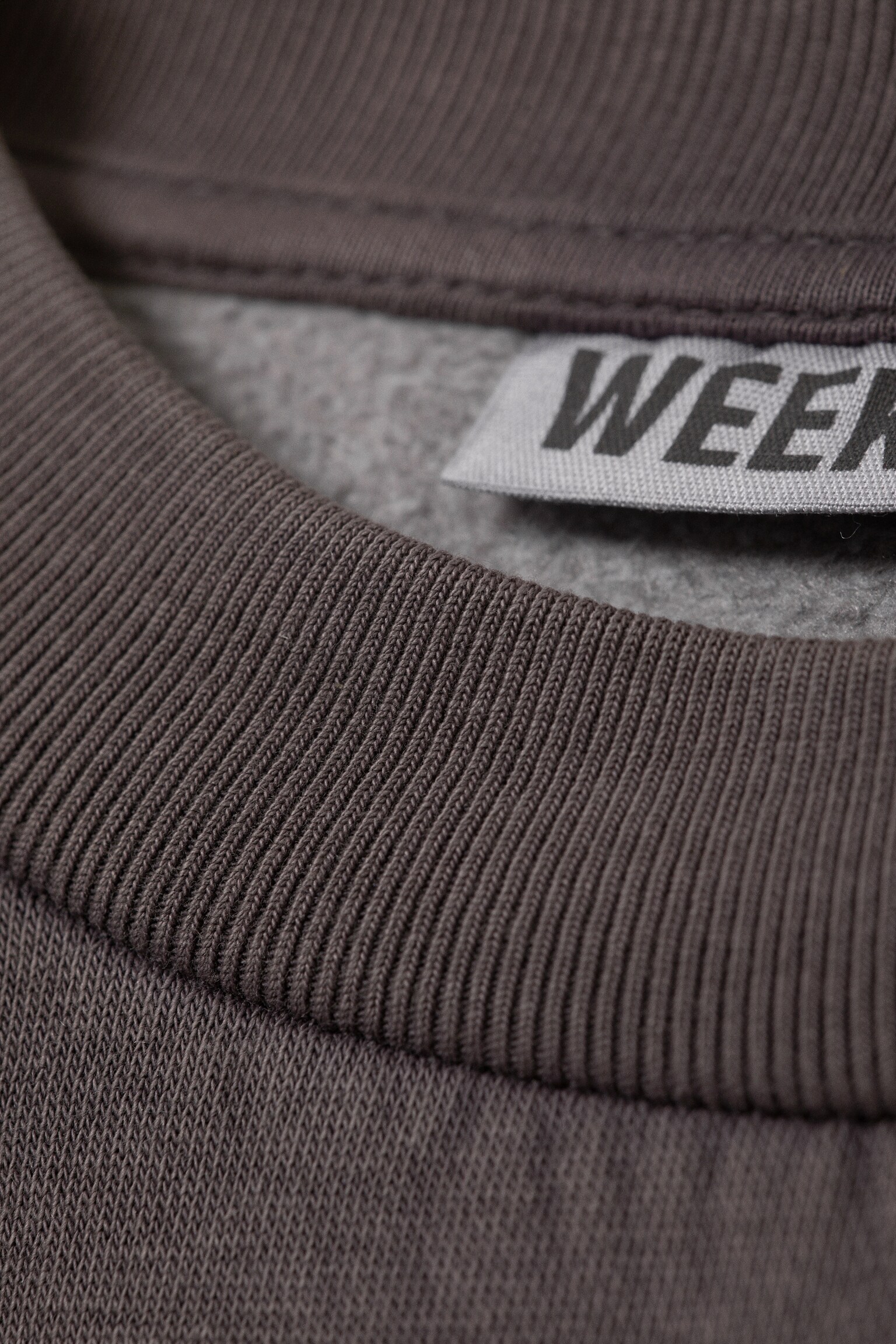 Суитшърт с широка кройка - Измито тъмнокафяво/Тъмносиньо/Черен/Сив меланж/Тъмнокафяво - 5