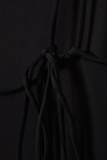 Svart - Ärmlös båtringad jersey-topp - 2