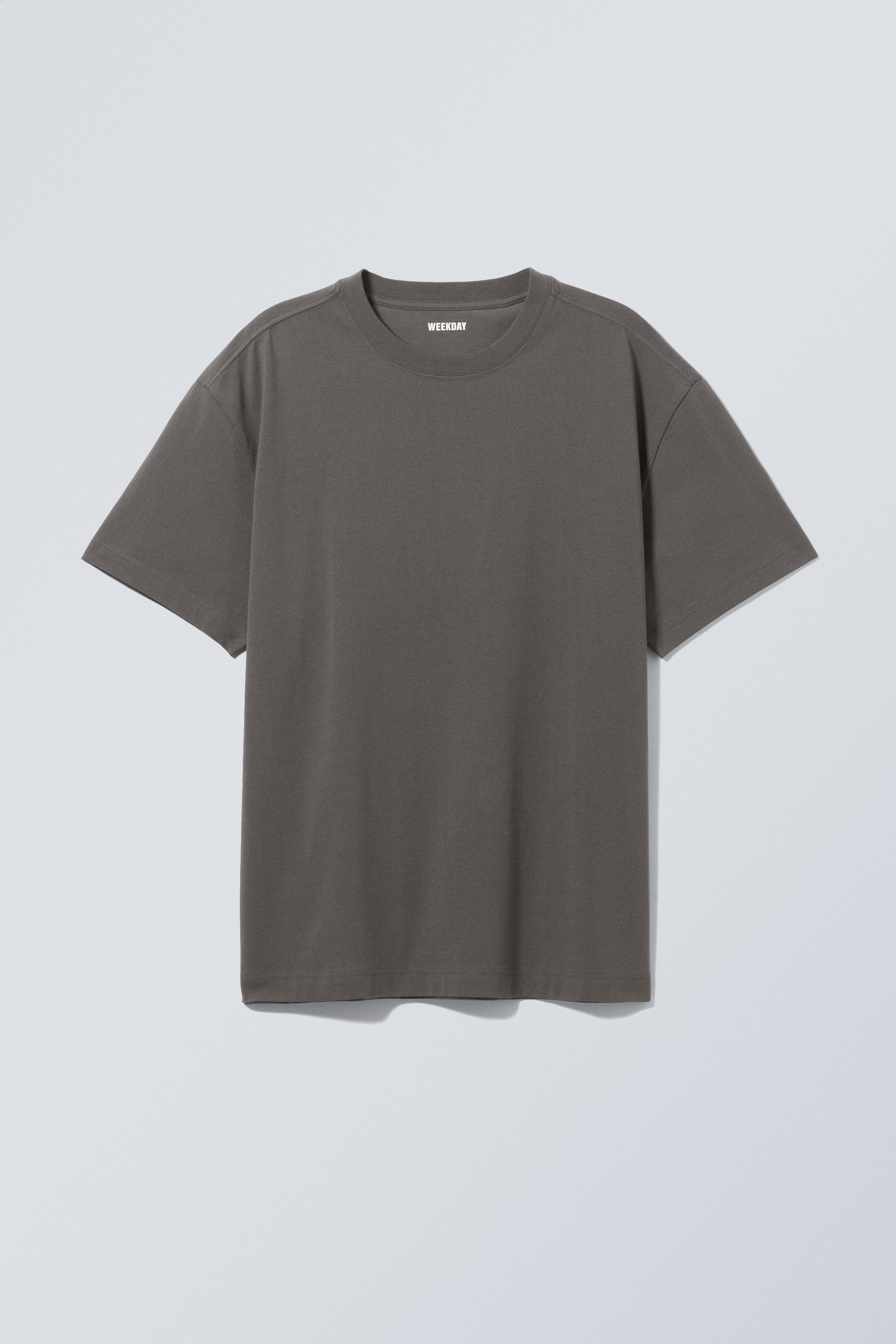 Donkergrijs - Oversized, zwaar T-shirt - 0