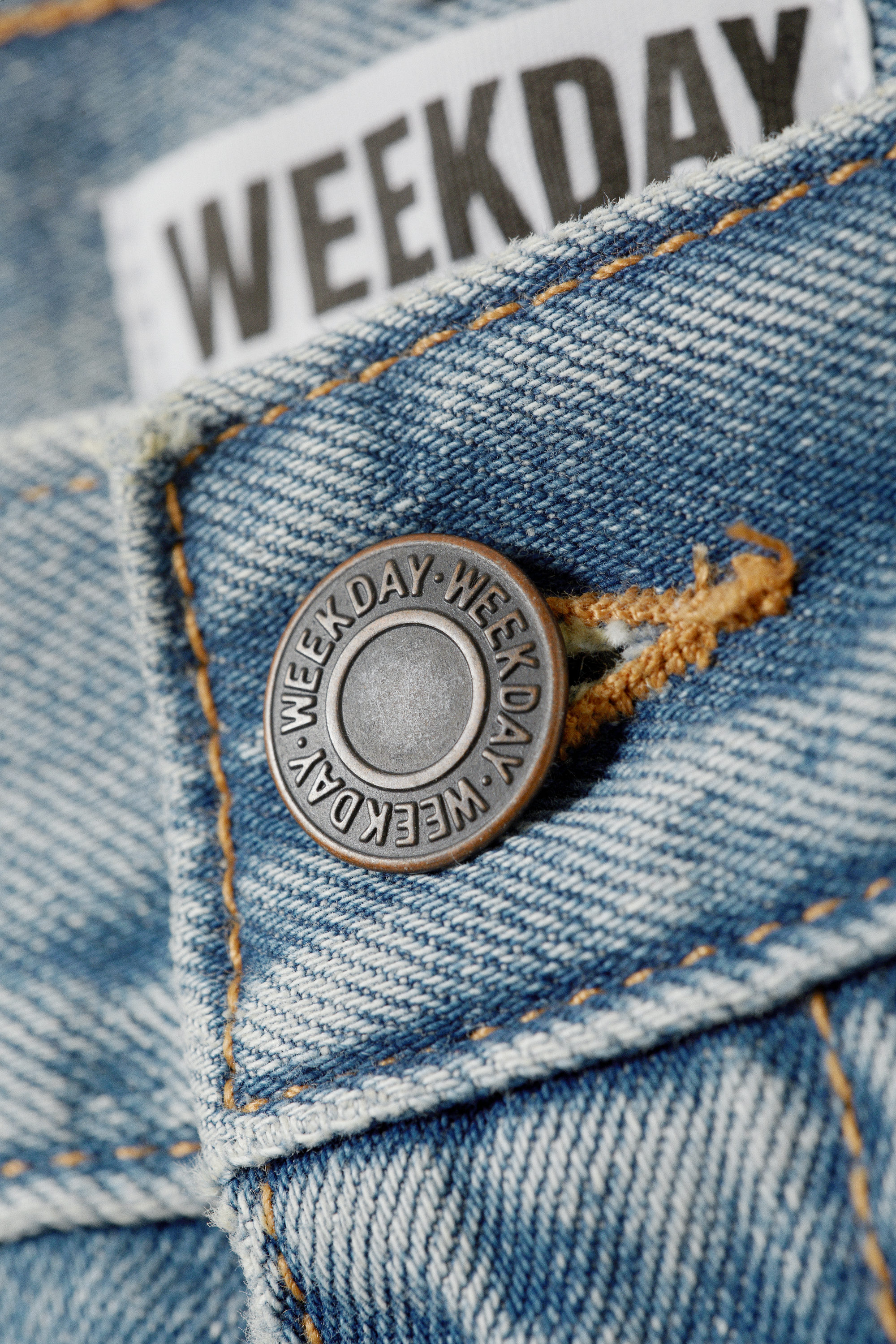 solar cut loose wide jeans - Seventeen Blue - Light Blue | Weekday WW
