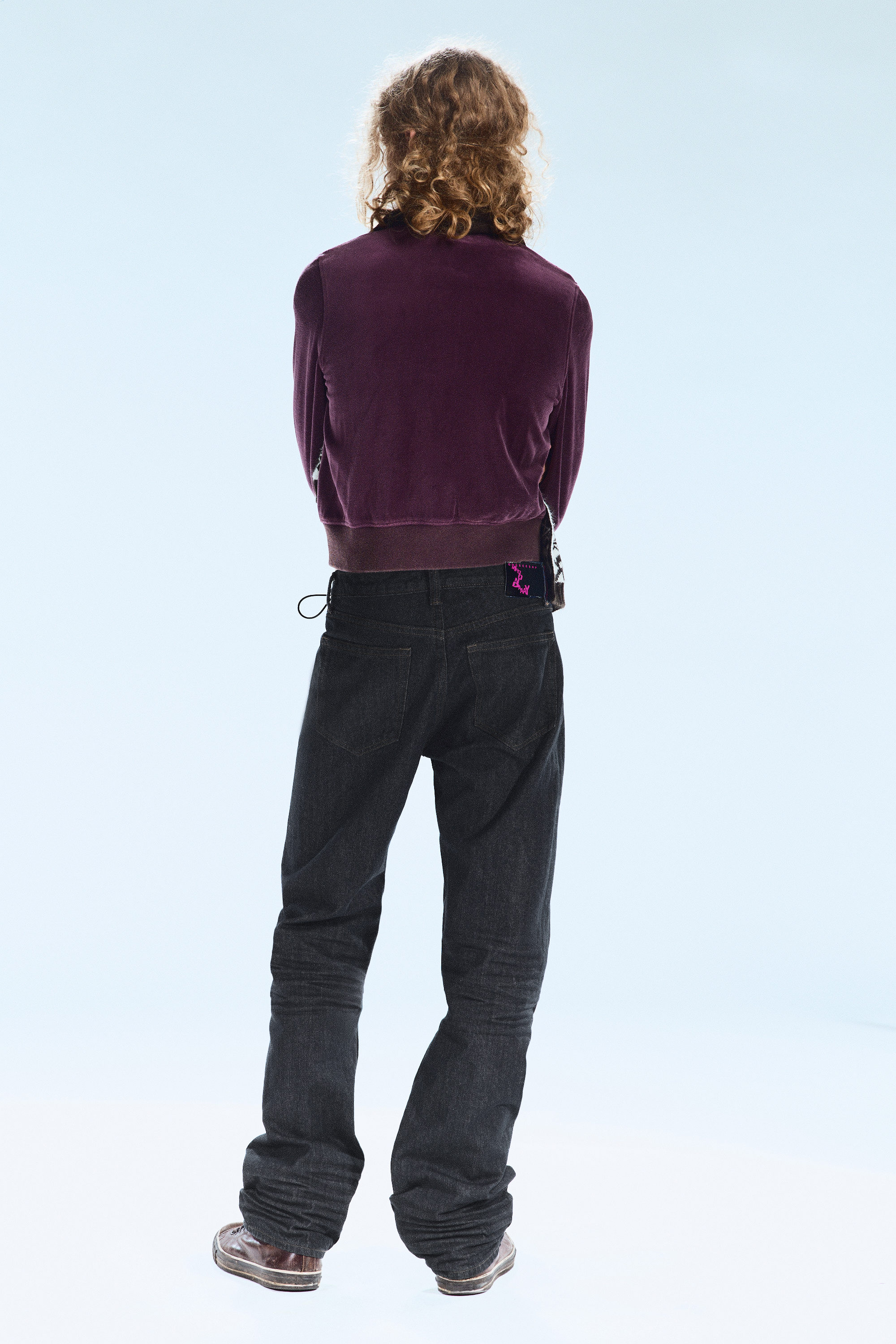 Extra Blue Rinse - Anti Unisex Low Waist Regular Straight Jeans - 5