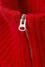 Rood - Bea vest met rits - 1