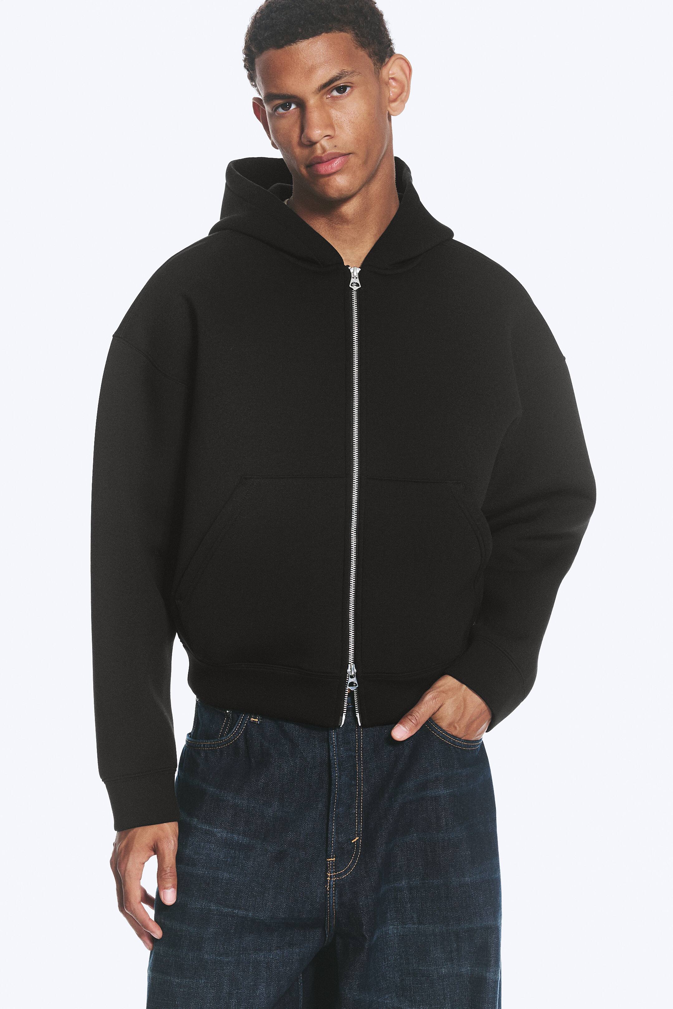 Ver imagem maior: Casaco com capuz e fecho de correr Simon - Preto - HOMEM | H&M PT 1