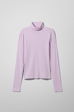 Lilac - Gerippter Rollkragenpullover Verena - 0