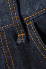 Blå - Looser Regular Waist Loose Straight Jeans - 6