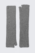 Grey Melange - Wrist Warmers - 0