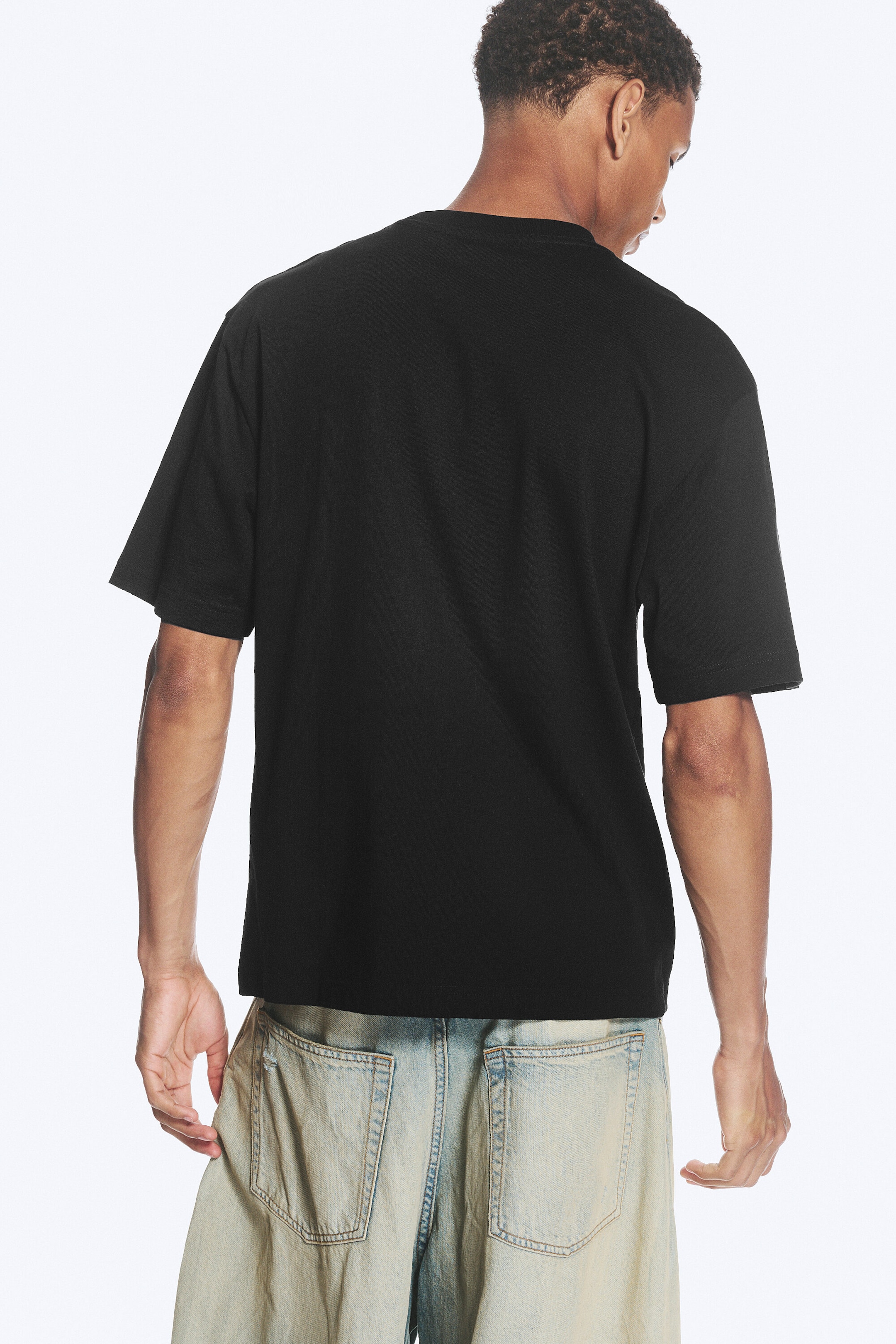 Black - RELAXED FIT T-SHIRT - 2