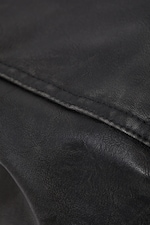 Dark - Medium Faux Leather Tote Bag - 1