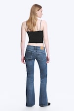 Dusky Blue - Mittelblau - Hour Low Waist Skinny Bootcut Jeans - 3