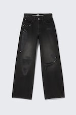 Verblasstes Schwarz - CM x LB Looser Black Crystallised Unisex Jeans - 0