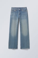 Treasure Blau - Mittelblau - Ample Low Waist Loose Wide Jeans - 0
