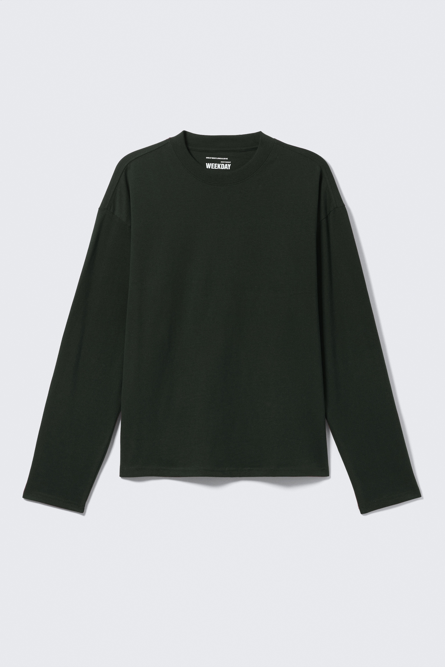 Great Boxig Långärmad T-shirt - Mörkgrön/Vit/Mörkbrun/Svart/Ljus gråmelerad - 2