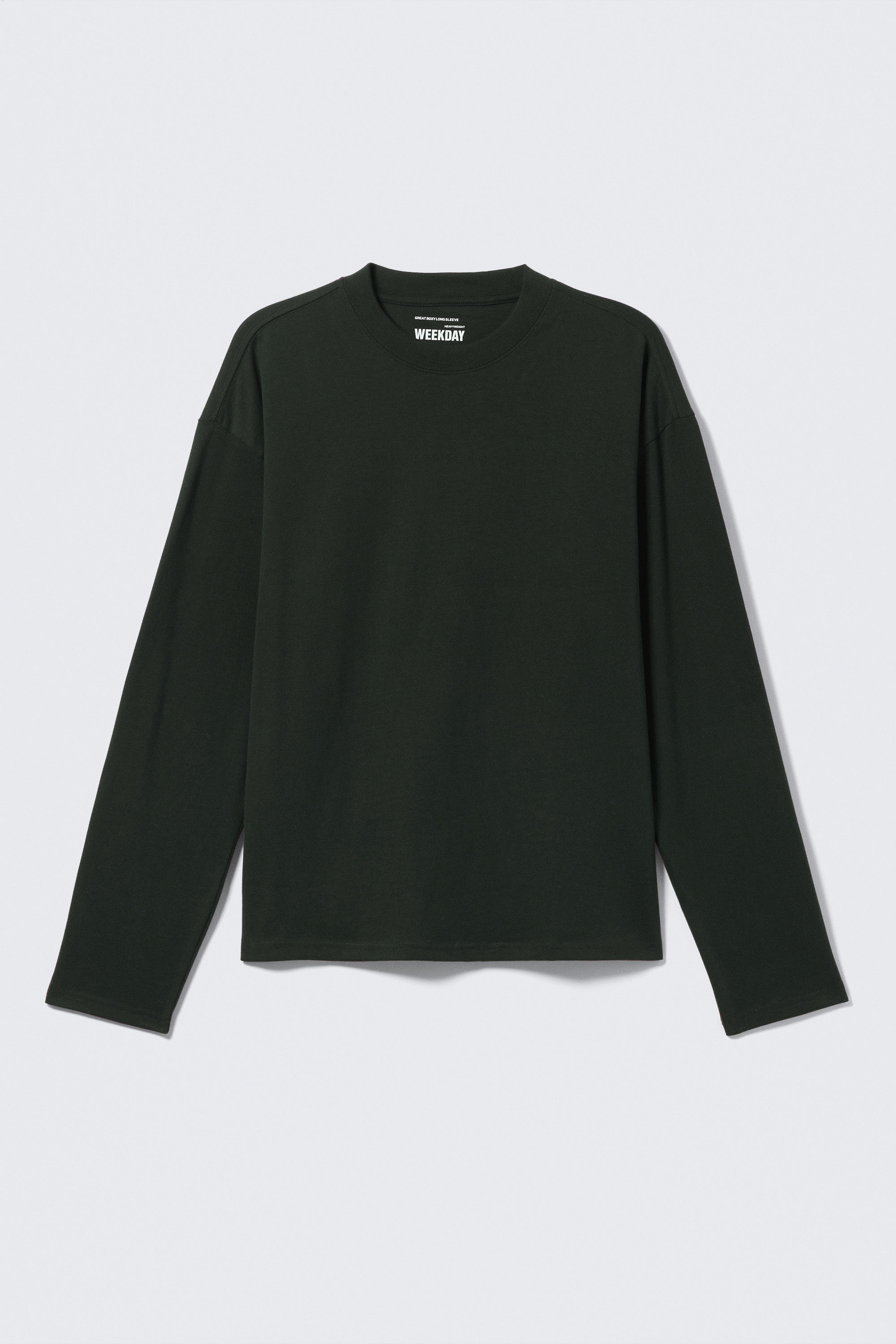 Dark Green - Great Boxy Long Sleeve T-shirt - 2