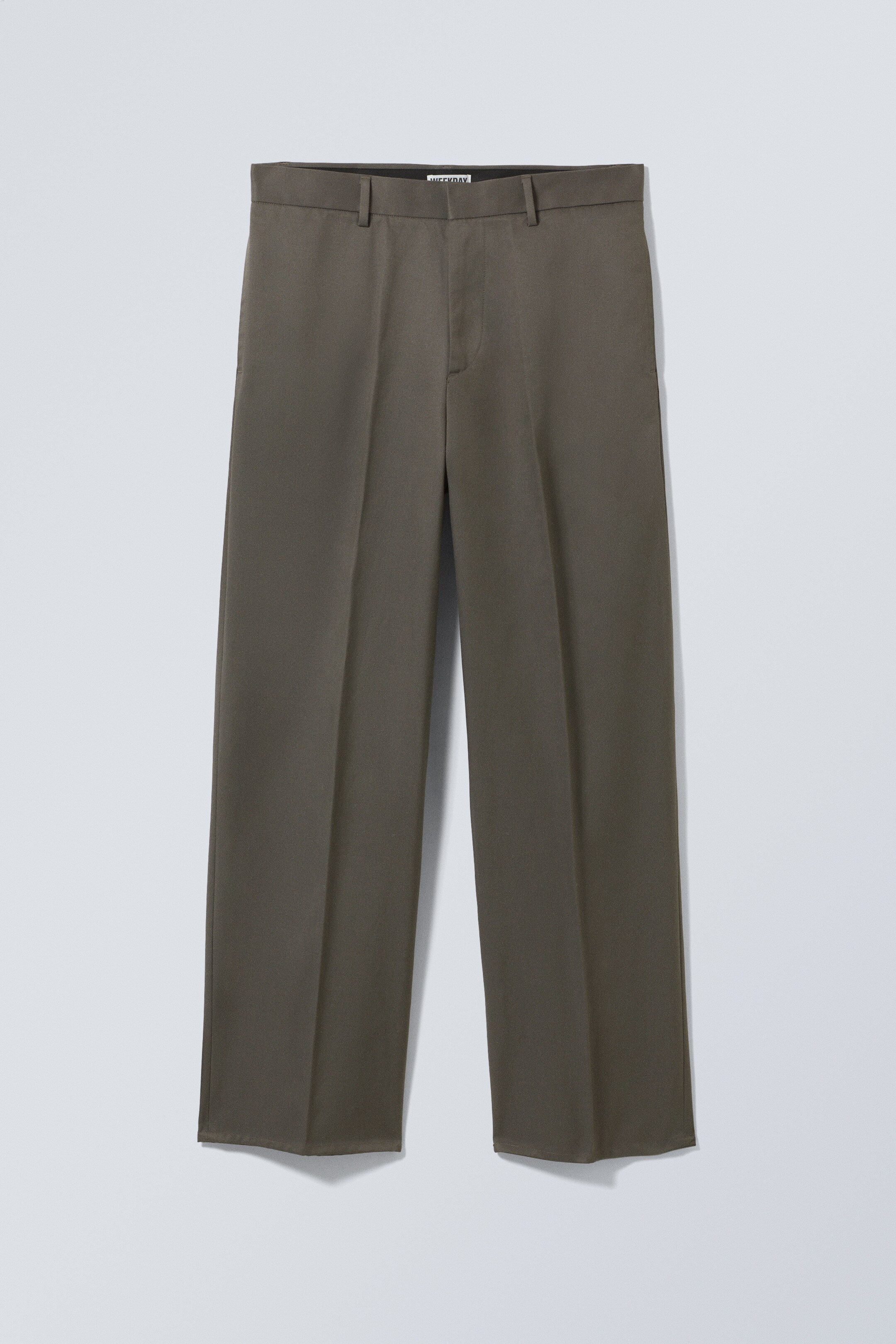 Vezi imaginea mai mare: Relaxed Fit Twill Suiting Trousers - Dark Mole - BĂRBAŢI | H&M RO 1