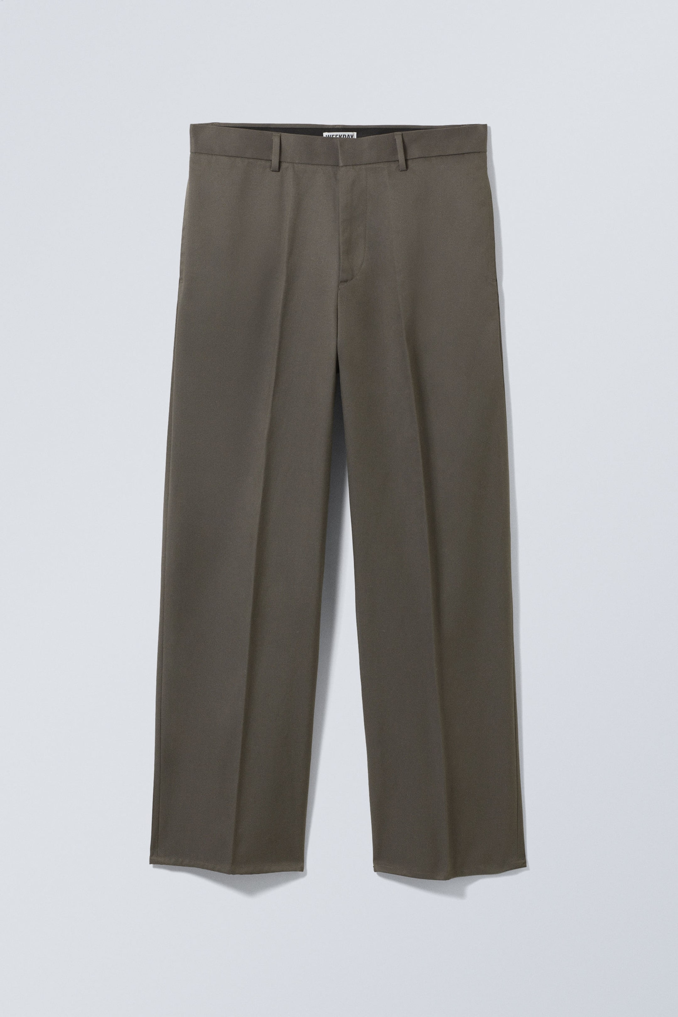 Dark Mole - Relaxed Fit Twill Suiting Trousers - 3