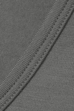 Grey - Deep Back Long-Sleeved Top - 9