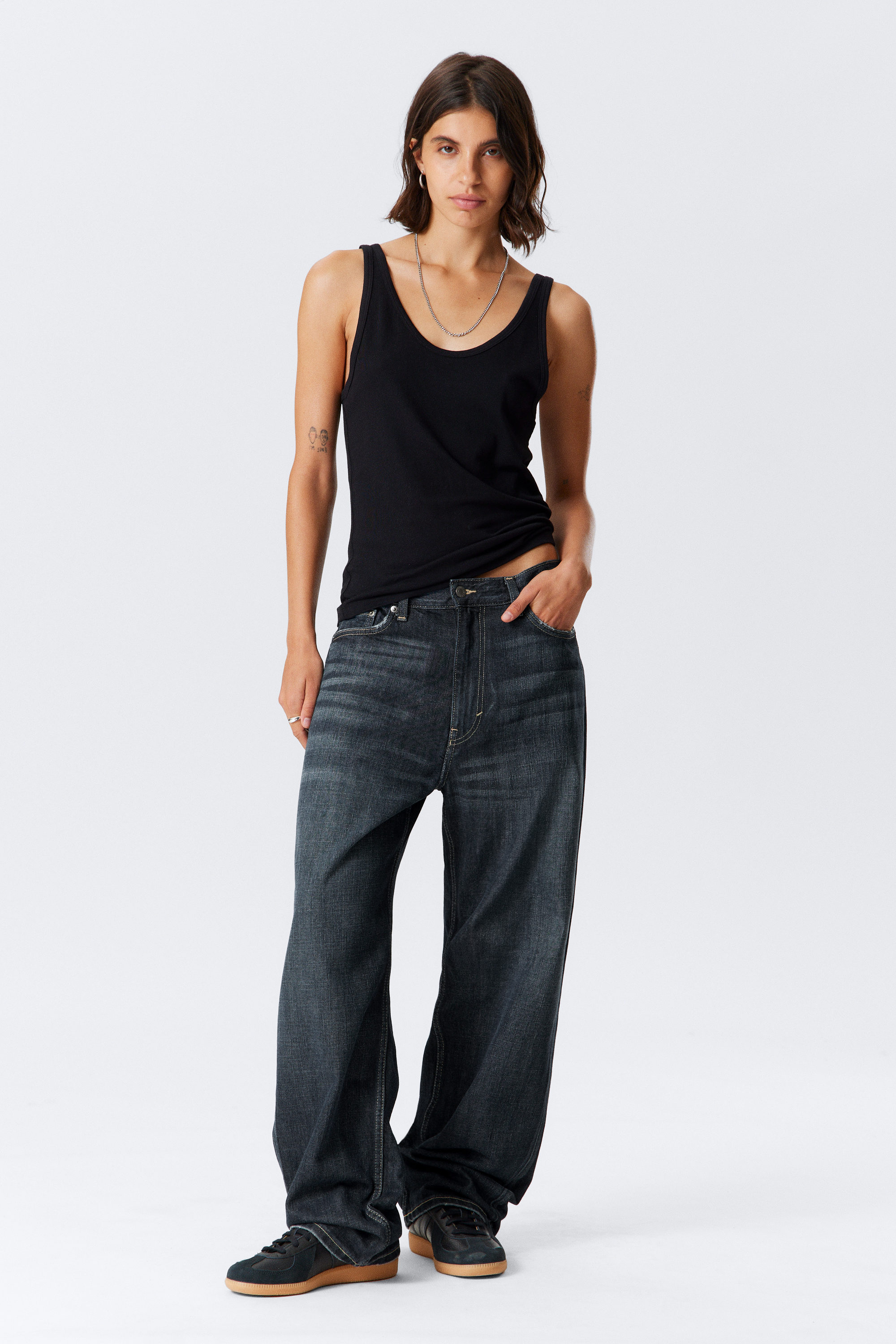 Deep Ocean Blue - Dunkelblau - Galaxy Loose Straight Leg Jeans - 2