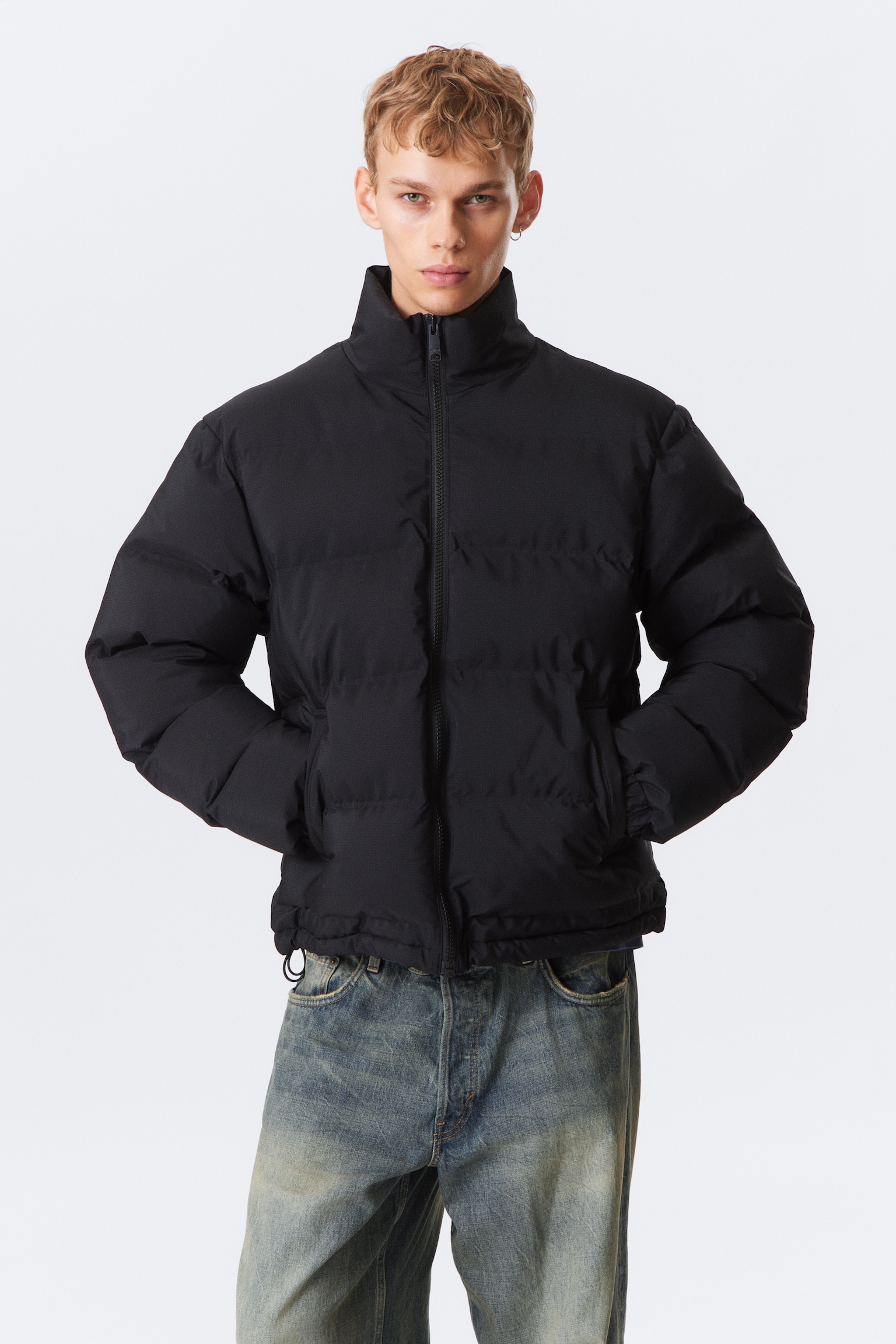 Cole Puffer Jacket - Black