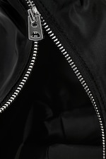 Black - Medium Rounded Shoulder Bag - 2