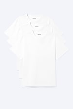 Vit - 3-pack klassisk boxig t-shirt - 3