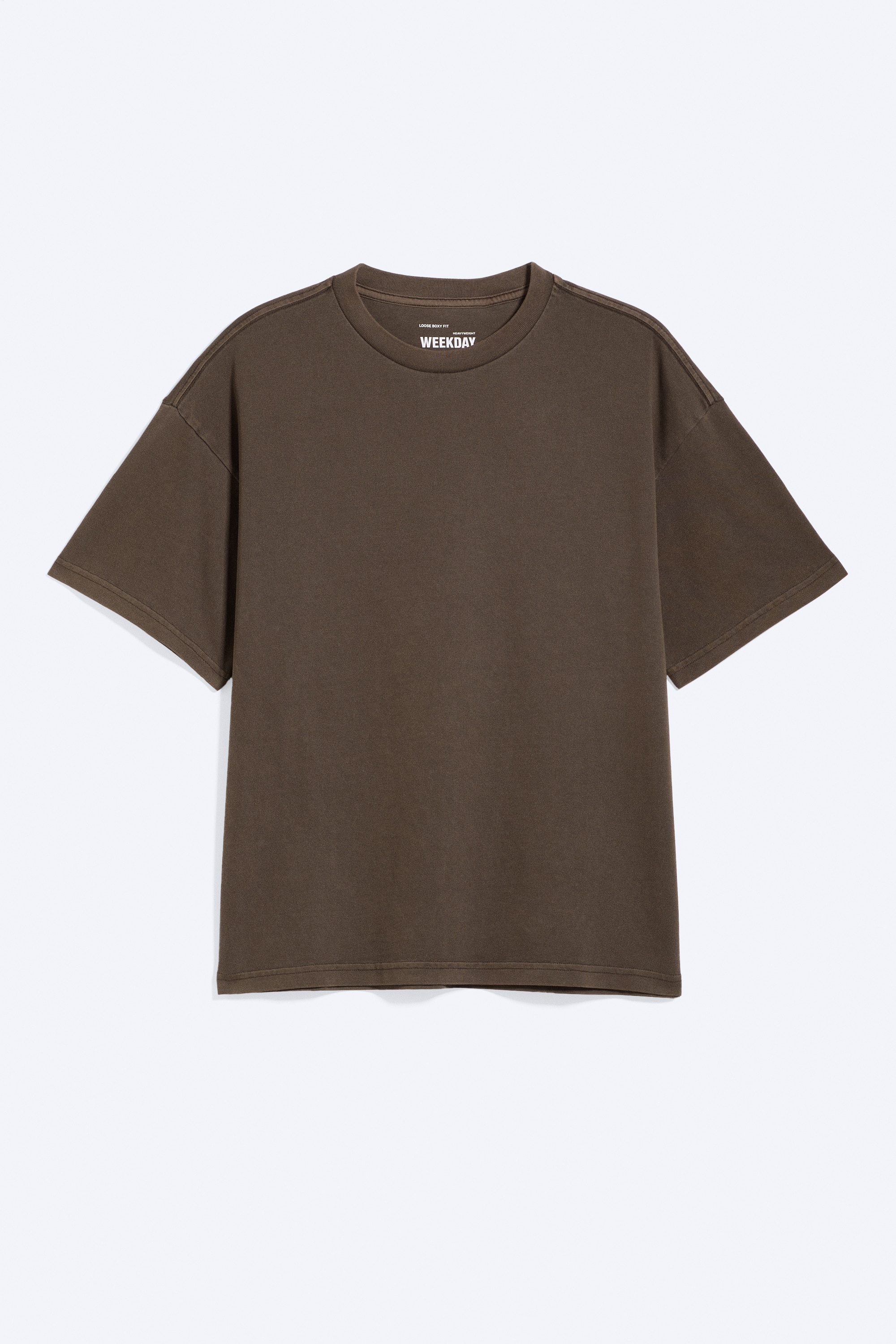 Voľné boxy tričko - Praný Tmavohnedý/Biele & Tmavohnedé Pruhy/Svetlá Khaki Zelená/Vypratá tmavozelená/Black/Vypraná modrá/White/Biela - Námornícky Pruh/Khaki Green