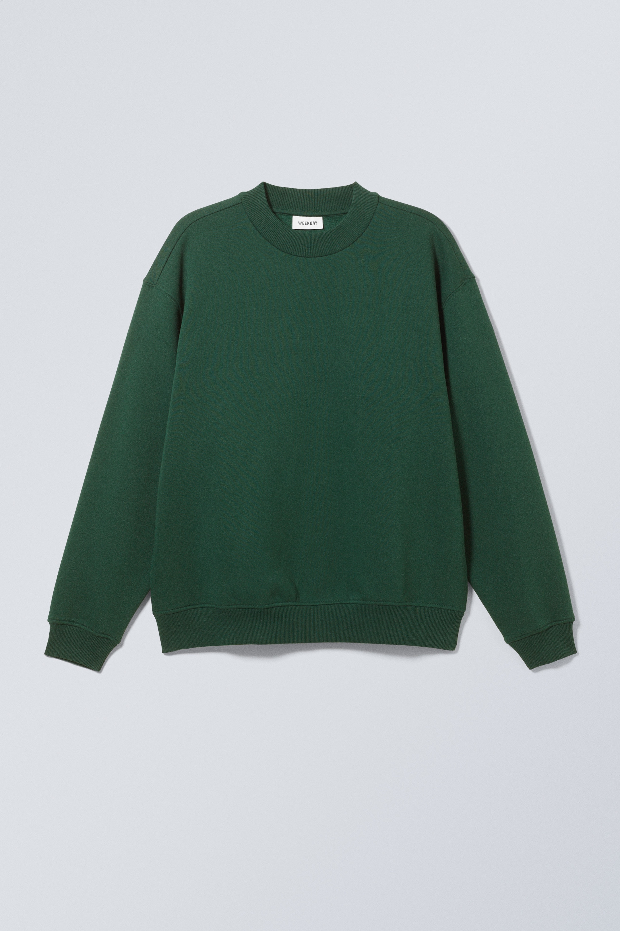 Dunkelgrün - Schweres Sweatshirt mit relaxter Passform - 0