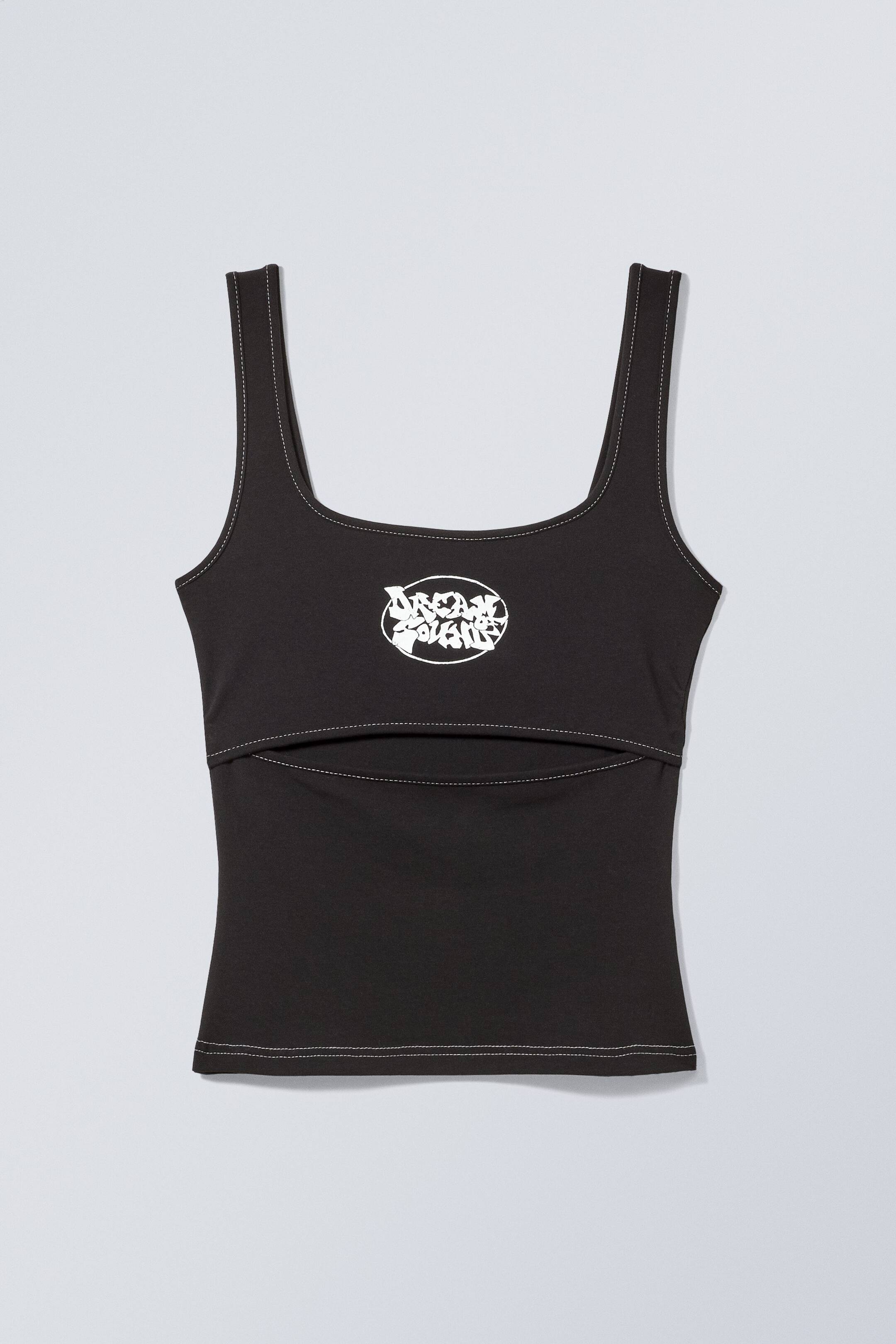 View larger image: Quick Cutout Top - Black - Ladies | H&M GB 1