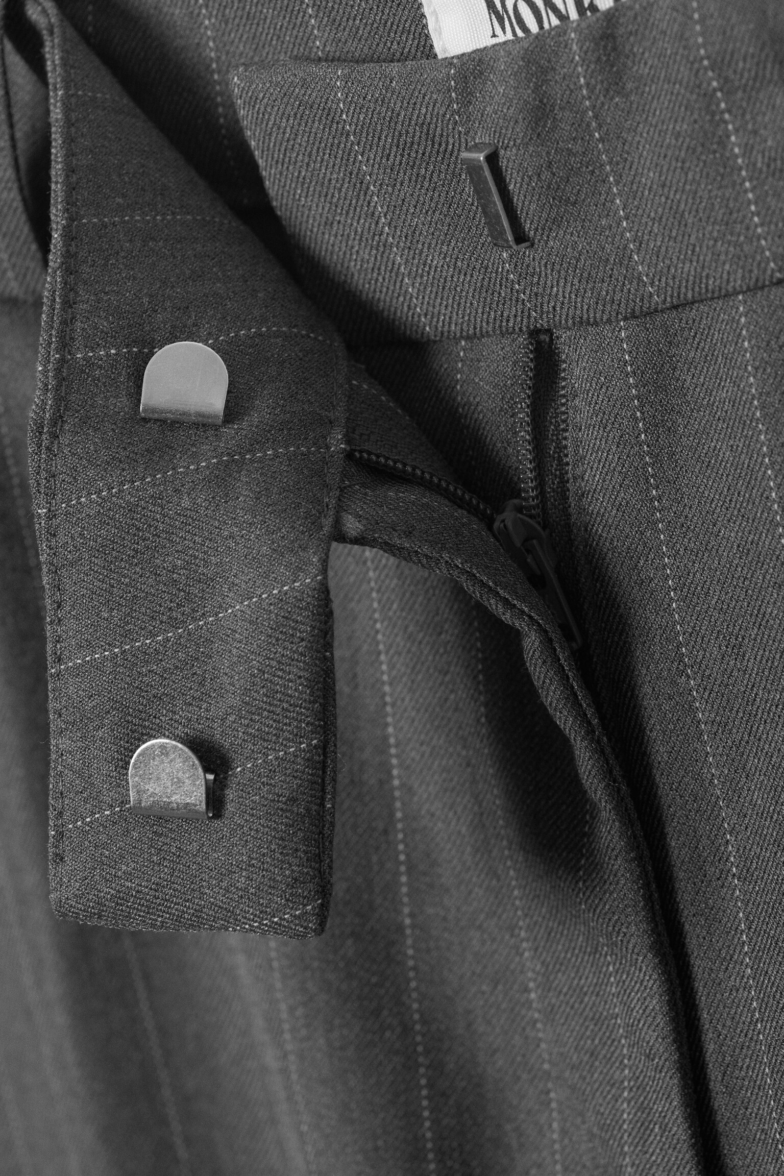 Low Rise Suiting Trousers - Pinstriped Grey Melange/Dark Grey - Glitter Pinstripe/Brown Pinstripe/Zwart/Donkergrijs gemêleerd - 3