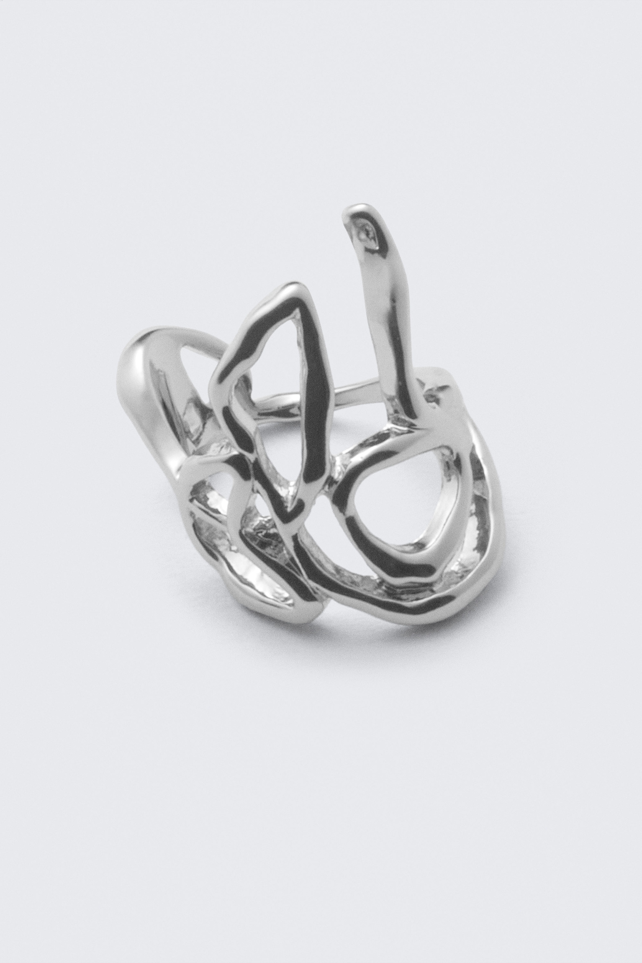 Silber - Organisch geformter Ring - 0