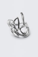 Silber - Organisch geformter Ring - 0