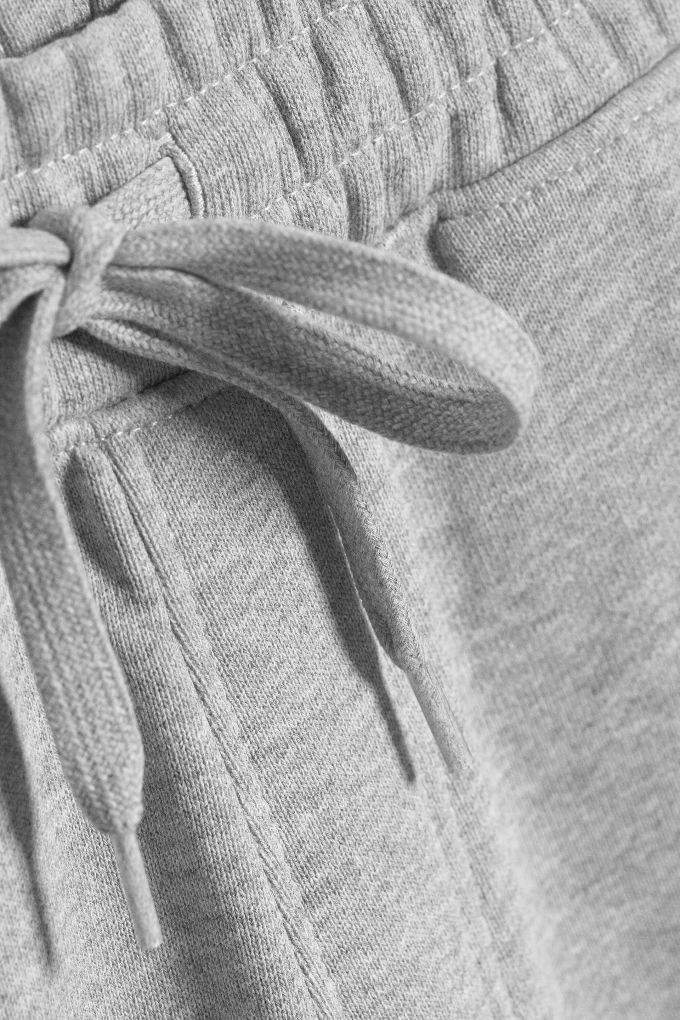 Licht oudgrijs gemêleerd - Baggy jersey skateshort - 4