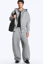 Gris chiné - Pantalon de jogging en scuba Cody - 0